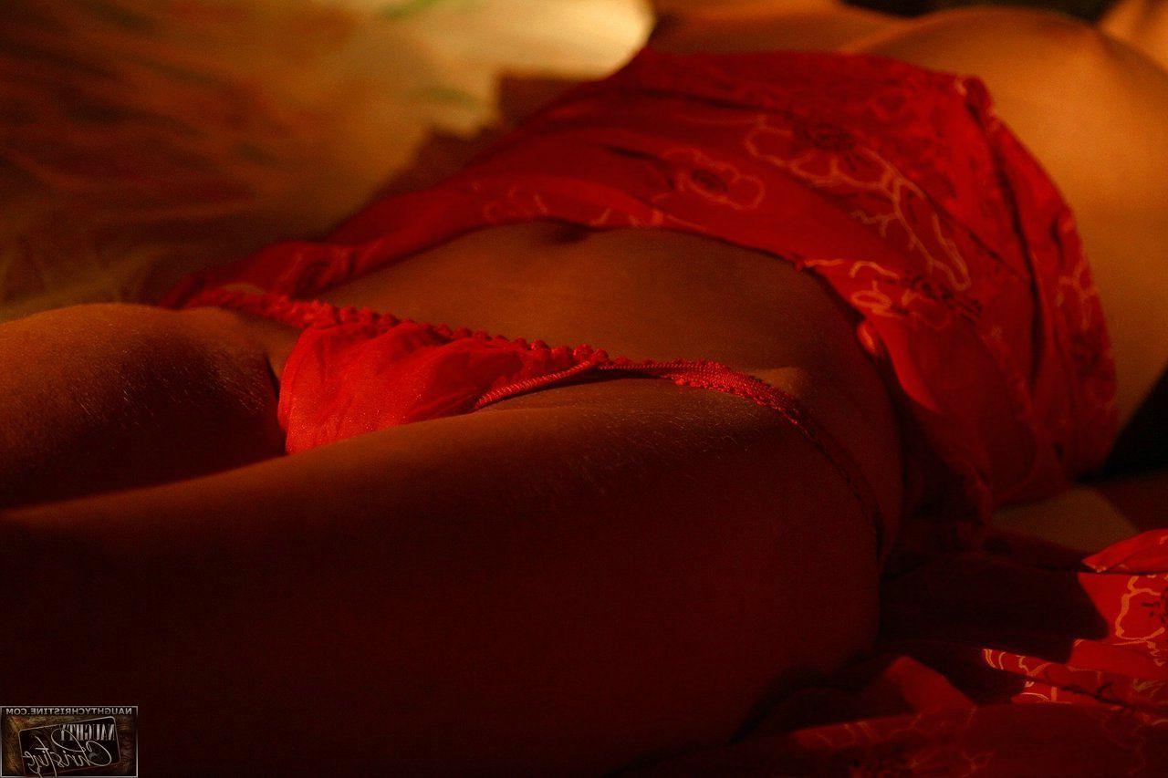 15P Pictures of Naughty Christine getting naughty in lingerie