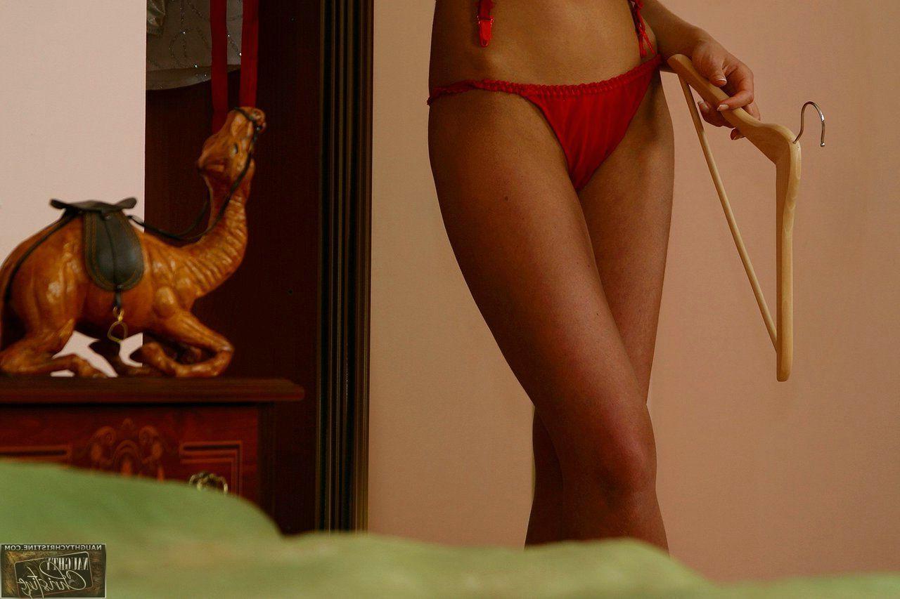 15P Pictures of Naughty Christine being a cock-tease