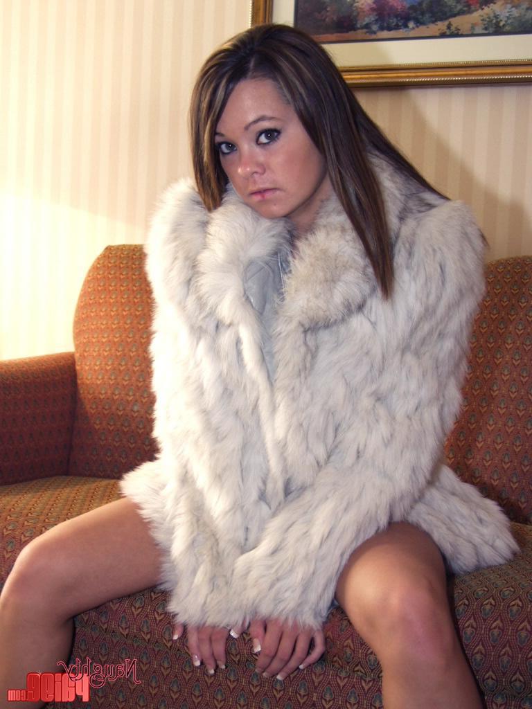 20P Pictures of teen Naughty Paige trying to stay warm in her panties