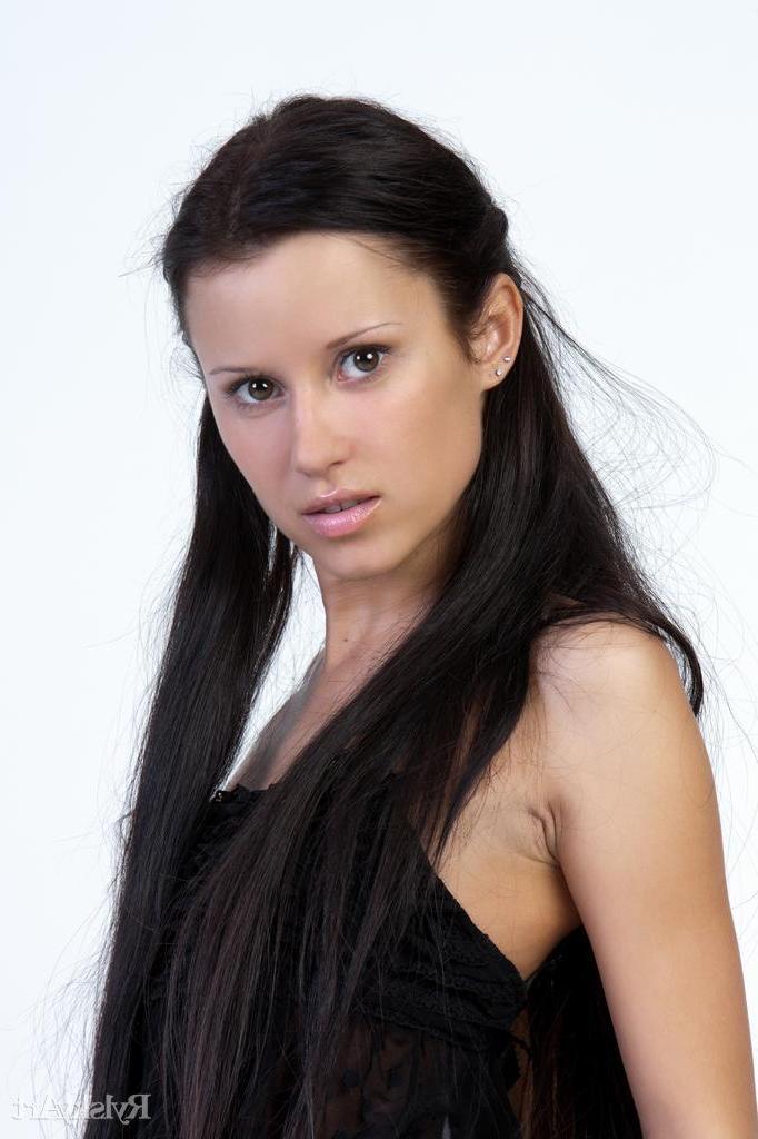 16P Gorgeous brunette teen Nell shows you her pretty pussy
