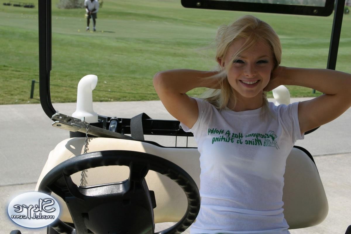 14P Skye model playing on golf course