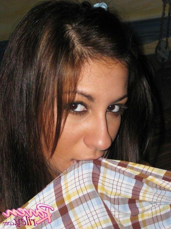 20P Pictures of Raven Riley being a naughty farmer girl