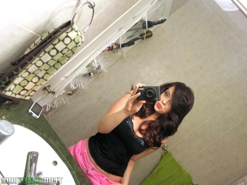 15P Ryan Smiles takes some pics of herself and then rides a cock POV