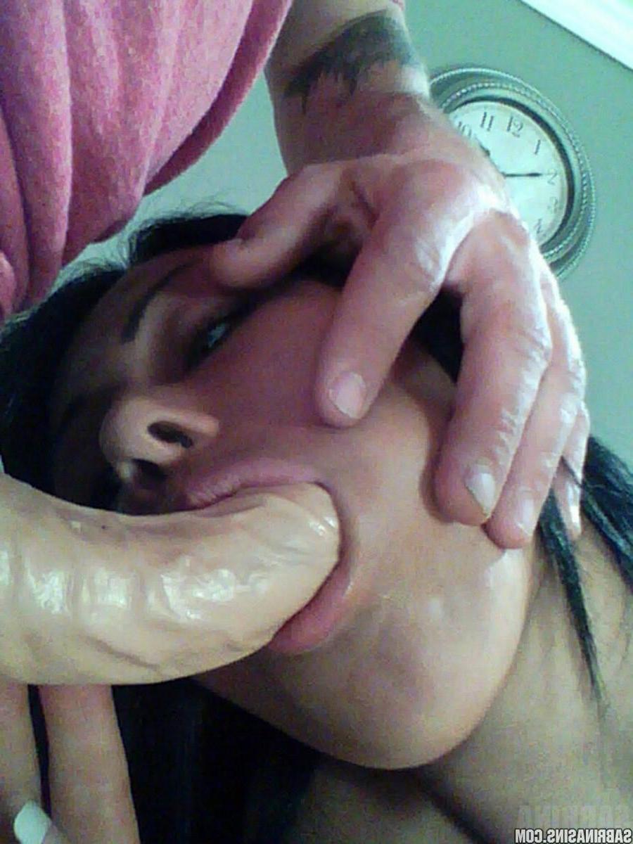 16P Sabrina Sins gives some implied POV sex with a dildo