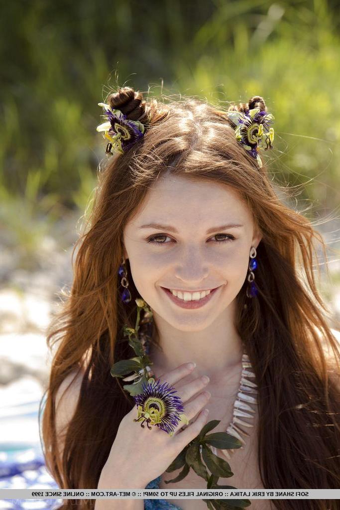 18P Pretty redhead teen Sofi Shane offers you her flower in "Macire"