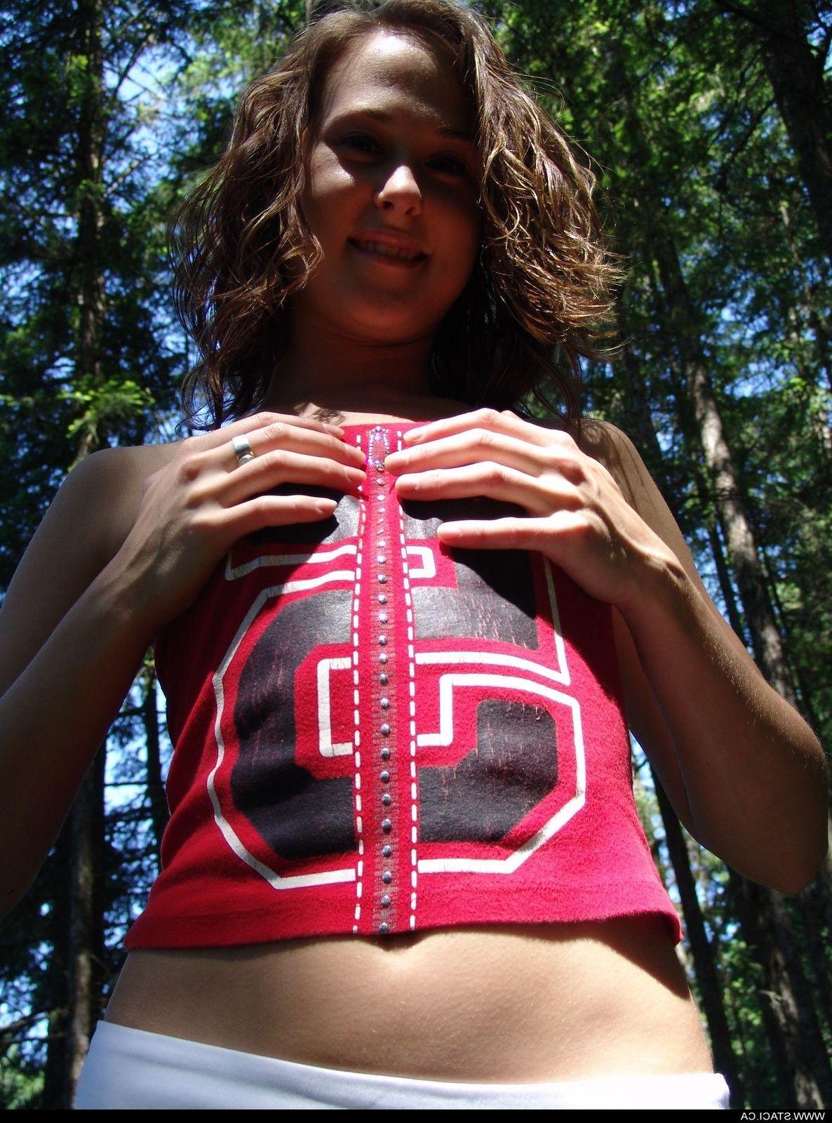 20P Pictures of teen slut Staci.ca getting naughty in the woods