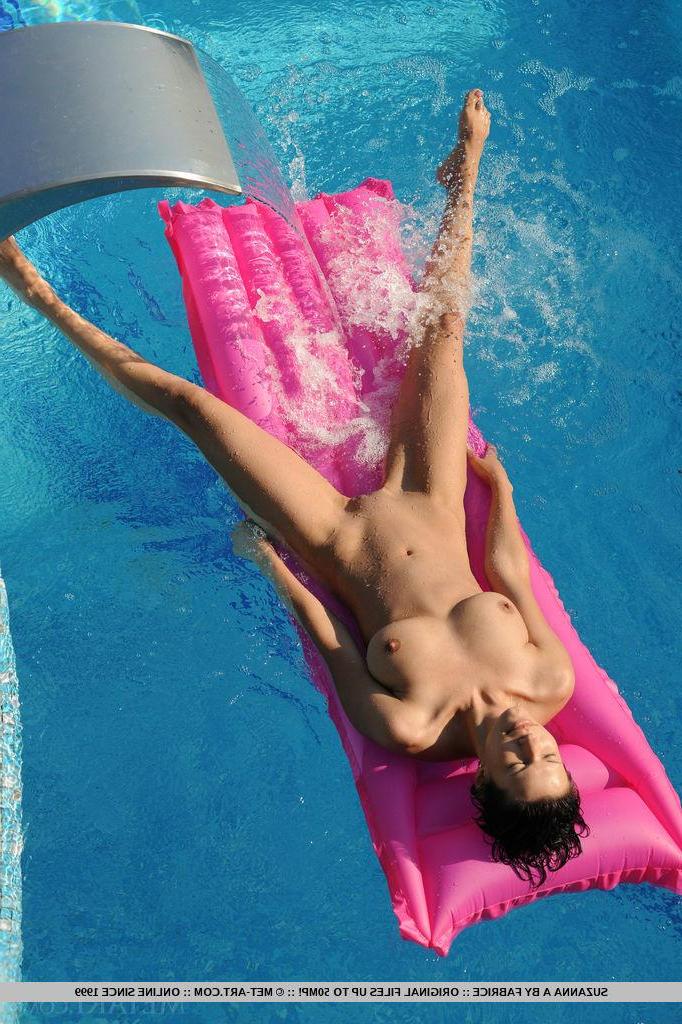 18P Busty brunette Suzanna A goes skinny dipping in "Gosy"
