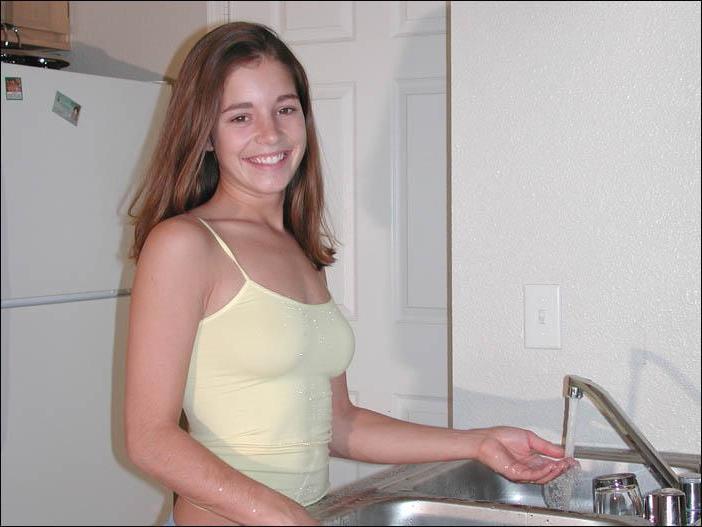 20P Pictures of Tawnee Stone in the kitchen