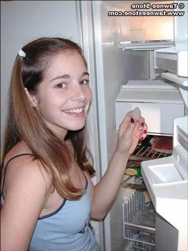 16P Tawnee stone gets naked in kitchen