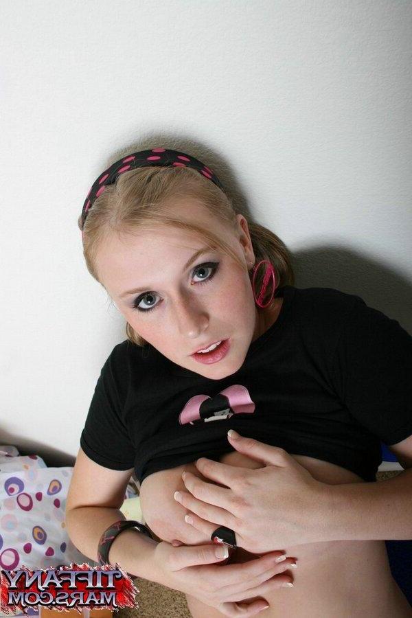 20P Pictures of teen hottie Tiffany Mars exposing her perfect boobs