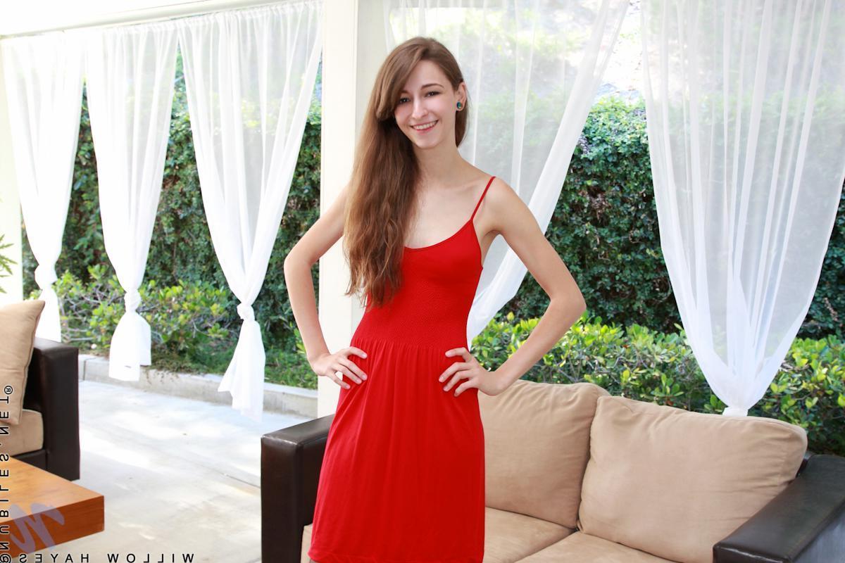 15P Petite newcomer flaunts her puffy nipples and succulent trimmed twat