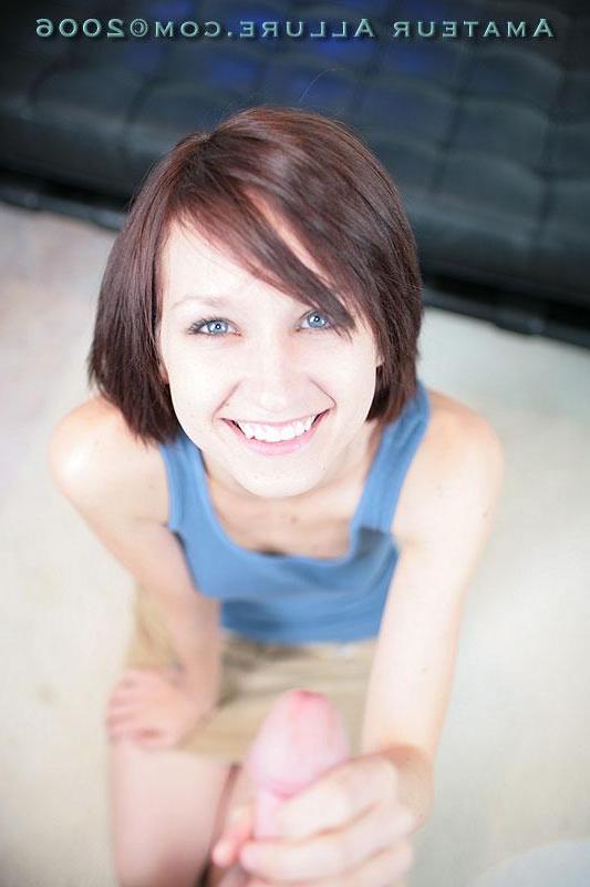 16P Petite teen Kyra fucks and sucks a hard cock pov