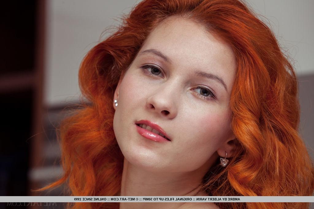 18P Beautiful redhead Ambre spreads her legs for you in "Shinova"