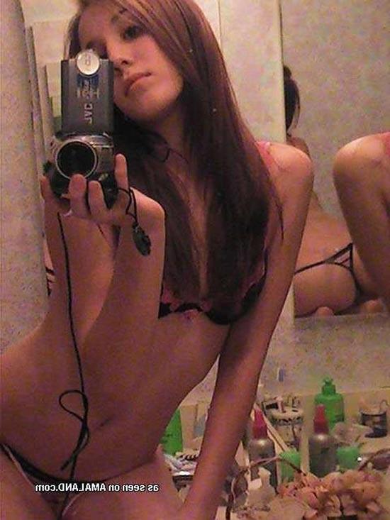 15P Non nude self-shots from a gorgeous brunette girlfriend