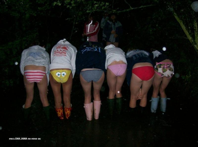 14P Hot teens showing off their panties in naughty pictures