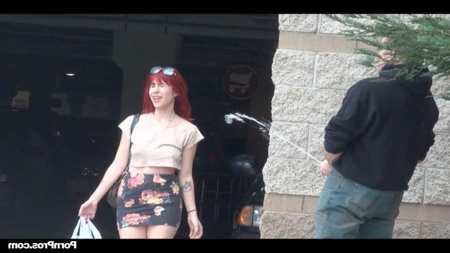 15P Redhead teen Sasha Sweet gets wet