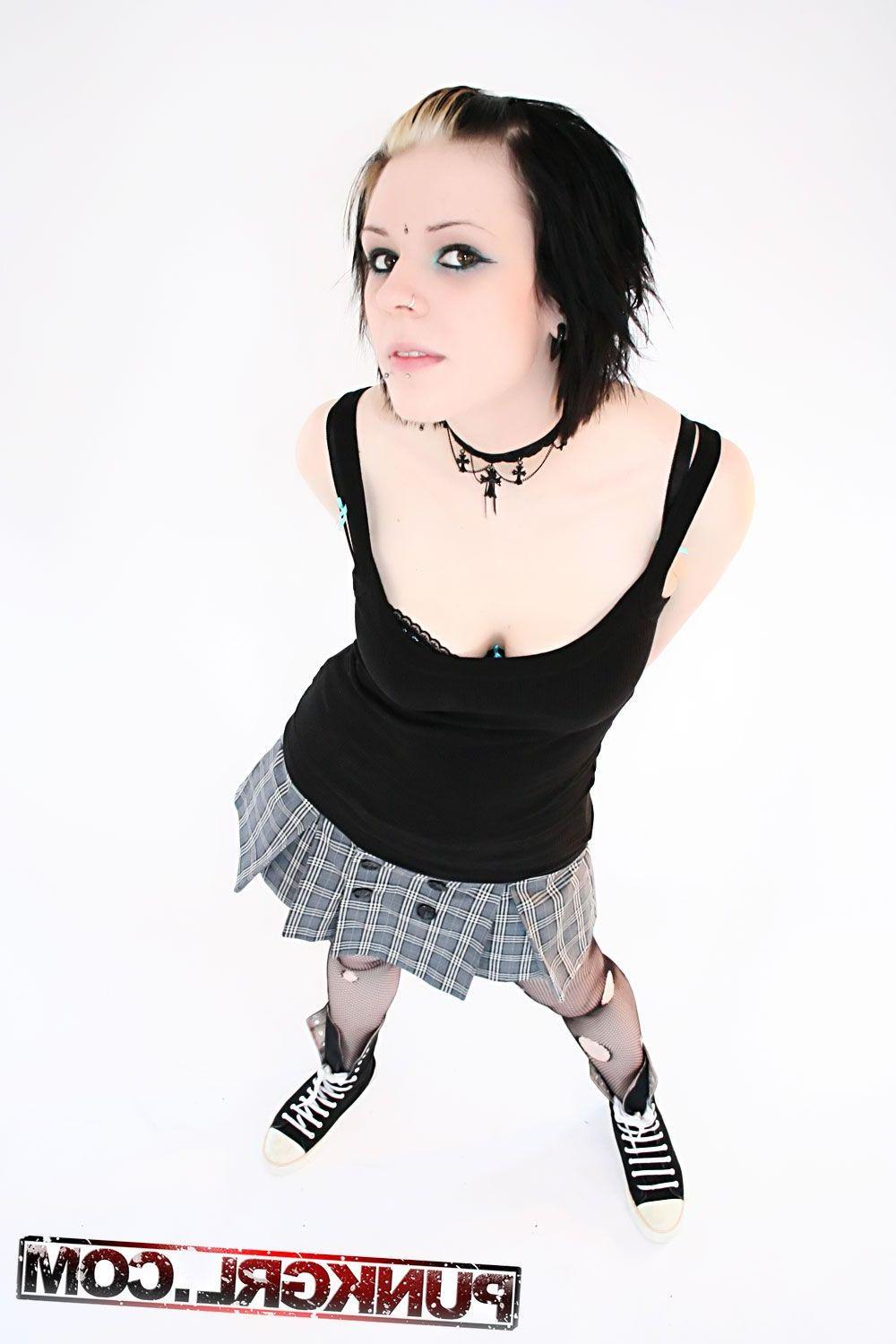 20P Pictures of teen punk Sky being a naughty schoolgirl