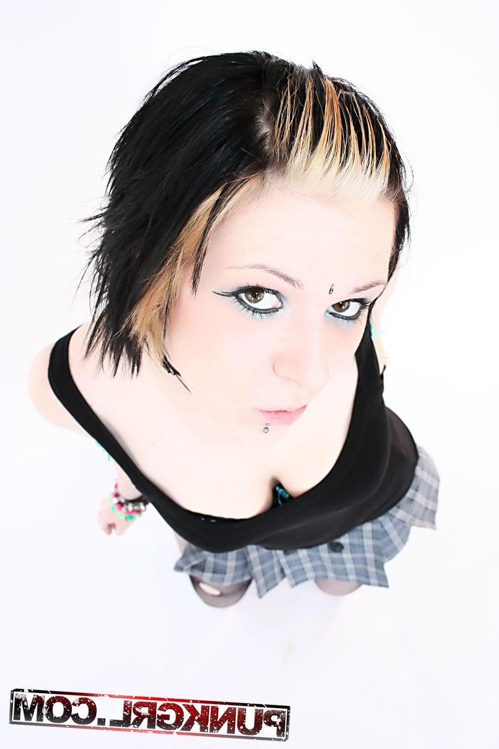 20P Pictures of teen punk Sky being a naughty schoolgirl