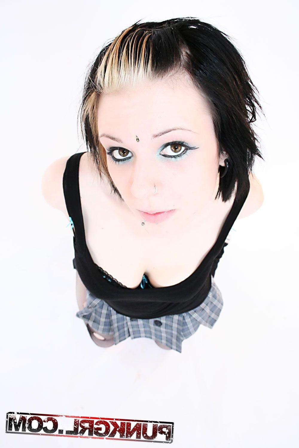 20P Pictures of teen punk Sky being a naughty schoolgirl