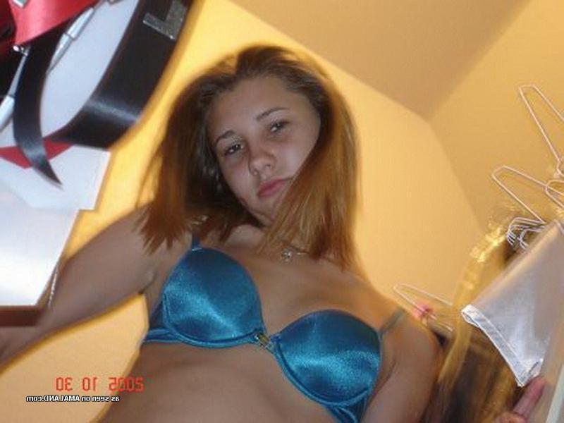 14P Naughty blonde teen self-shooting in sexy lingerie
