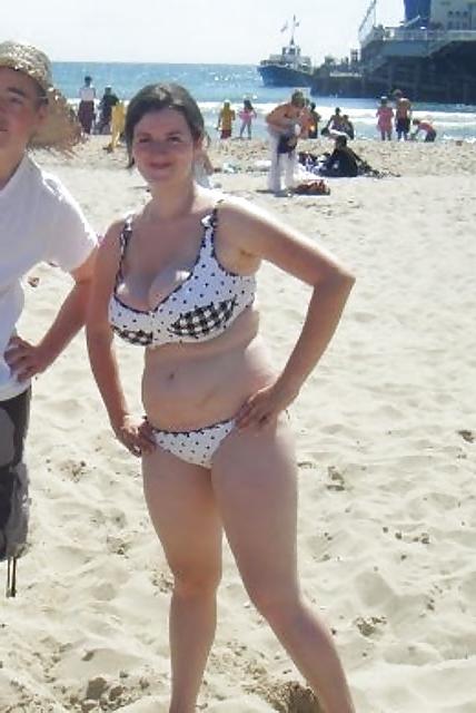 25P Granny bbw beach 3