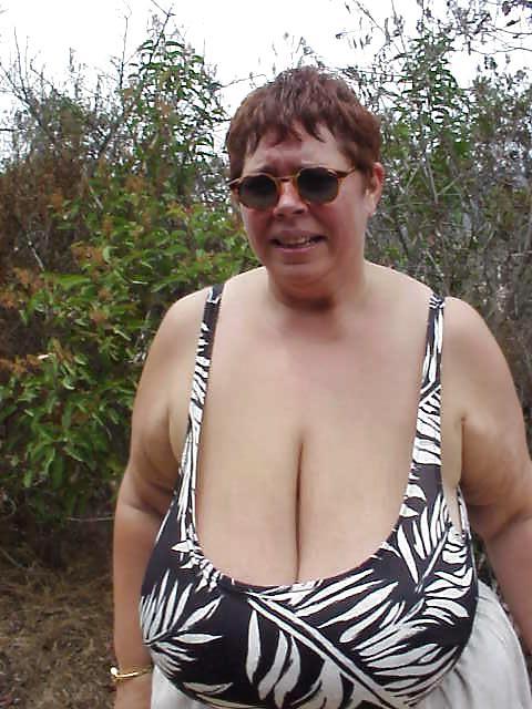 25P Granny bbw beach 3