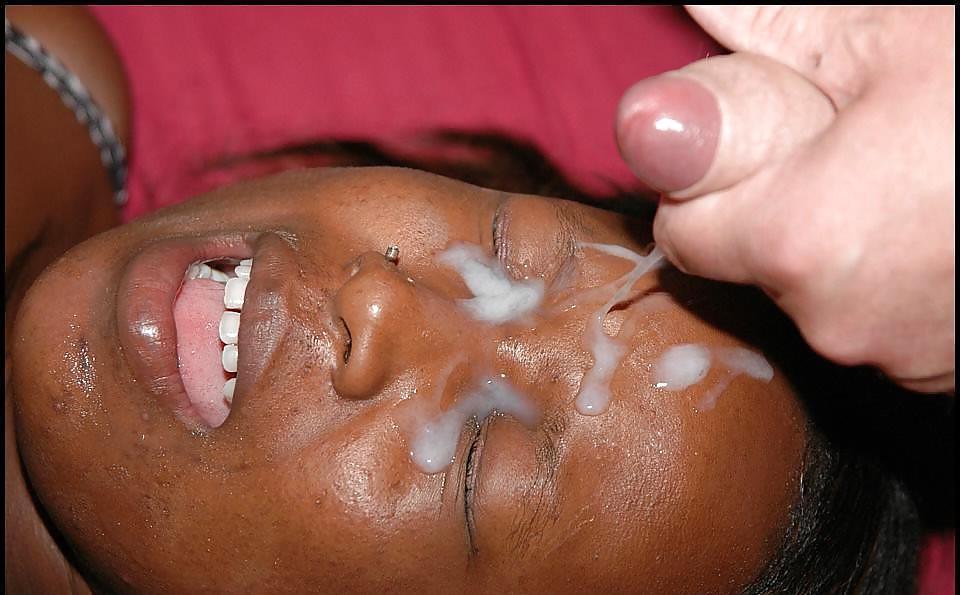 25P Cum covered black girls