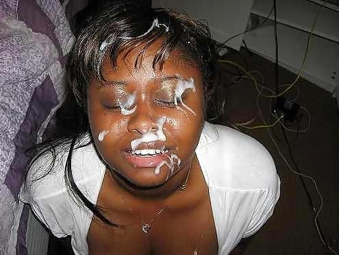 25P Cum covered black girls