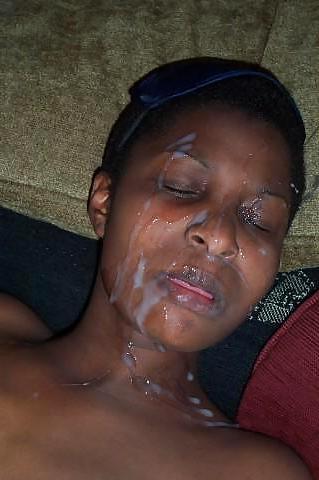 25P Cum covered black girls