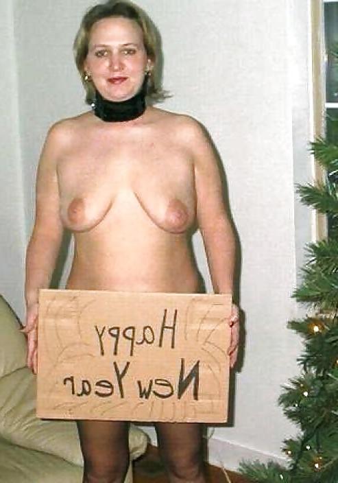 25P Naughty SLUTS with Signs