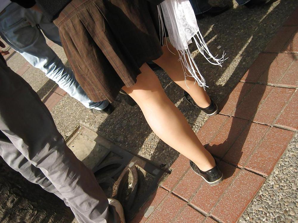 14P Turkish Candid Pantyhose and Sneakers