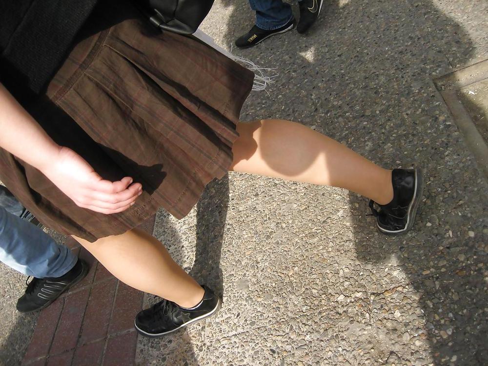 14P Turkish Candid Pantyhose and Sneakers