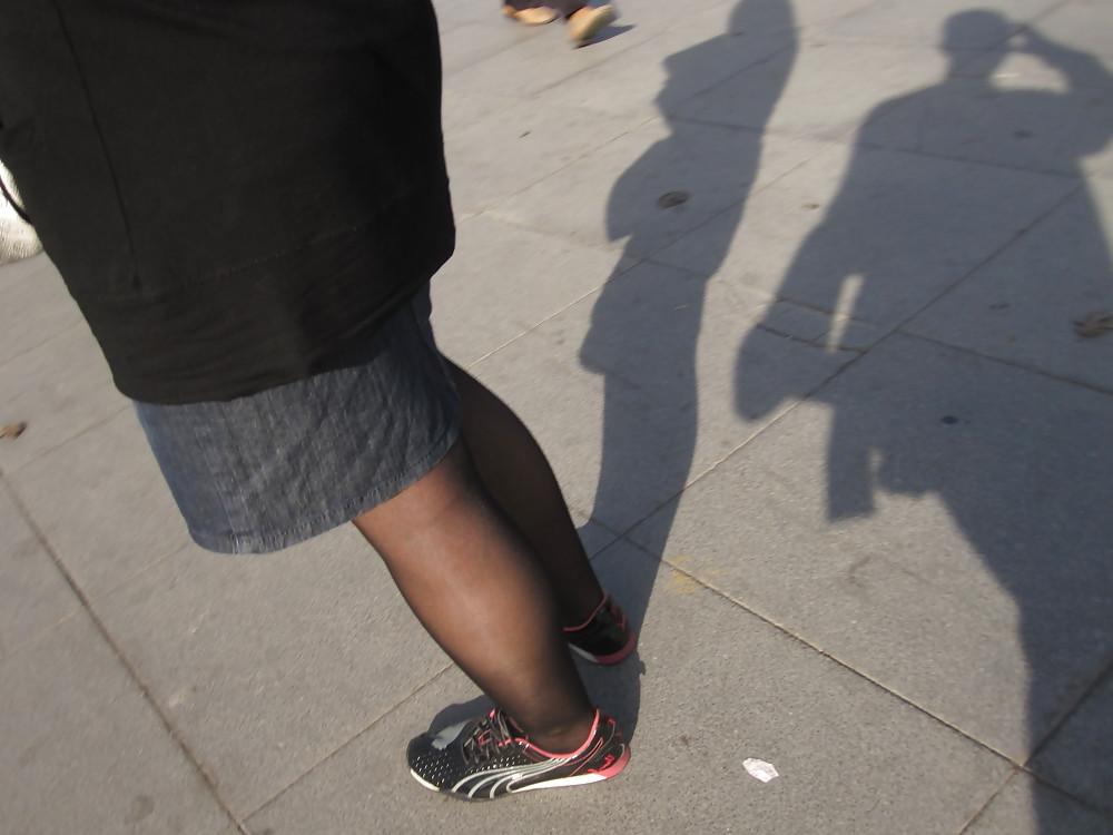14P Turkish Candid Pantyhose and Sneakers
