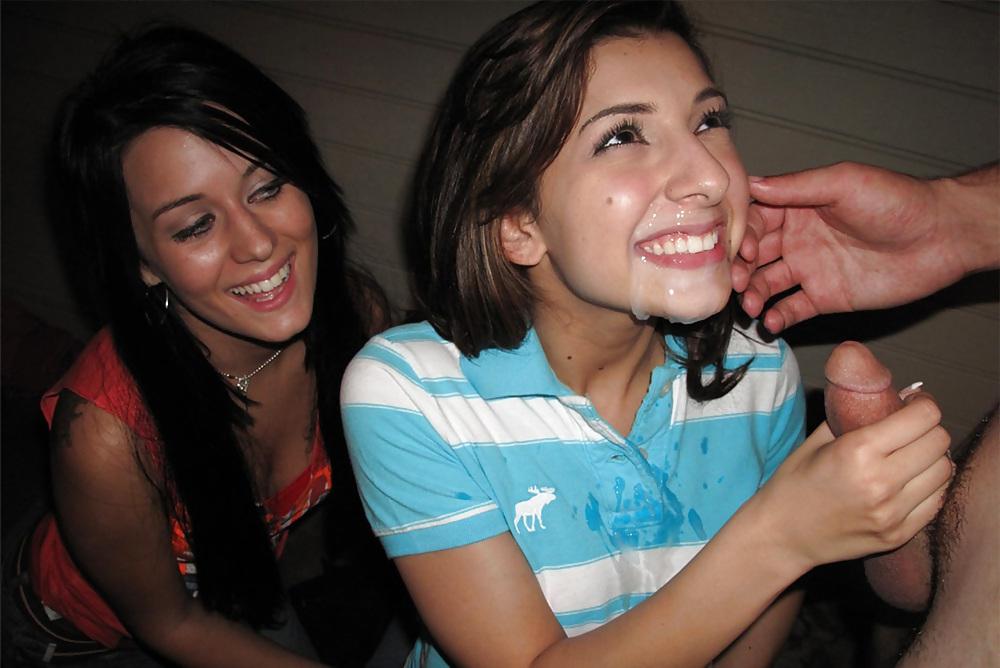 18P Cumshots between cleavage and clothing