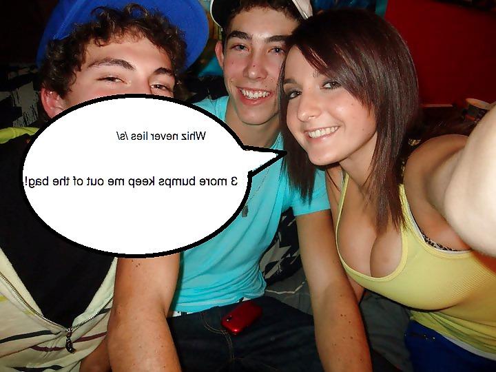 8P Hot girl with amazing cleavage