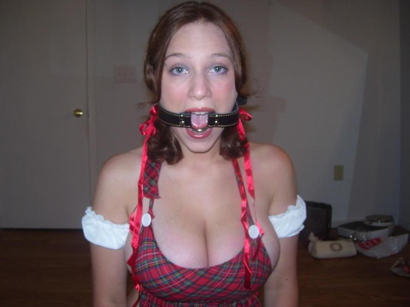 10P Busty Sabrina showing off her giant melons and dildofucking