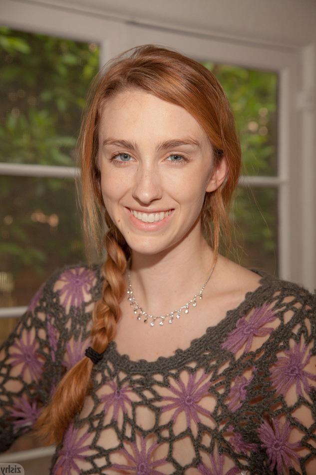 16P Redhead teen tease