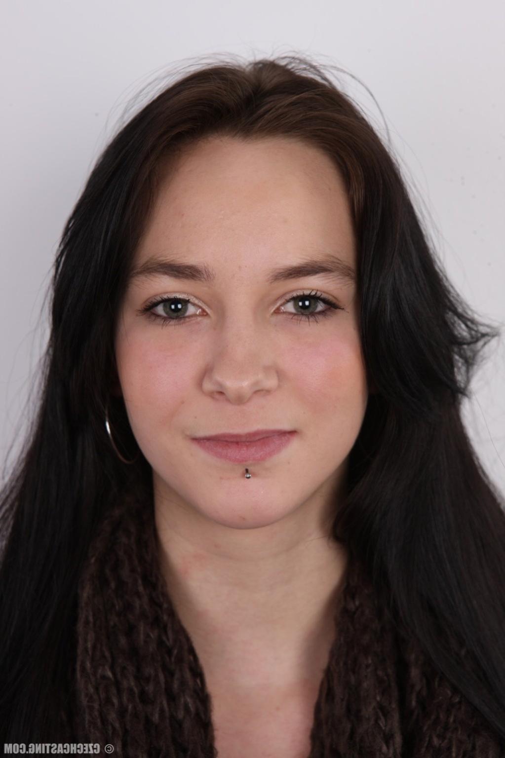 17P Natural brunette teen with nice breasts