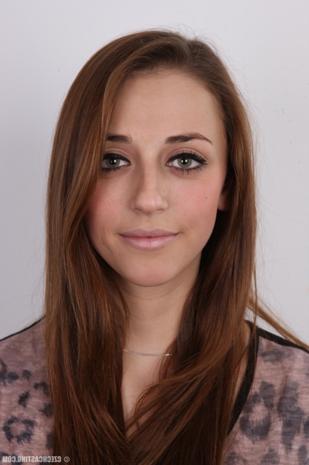 17P Pretty brunette with tiny breasts