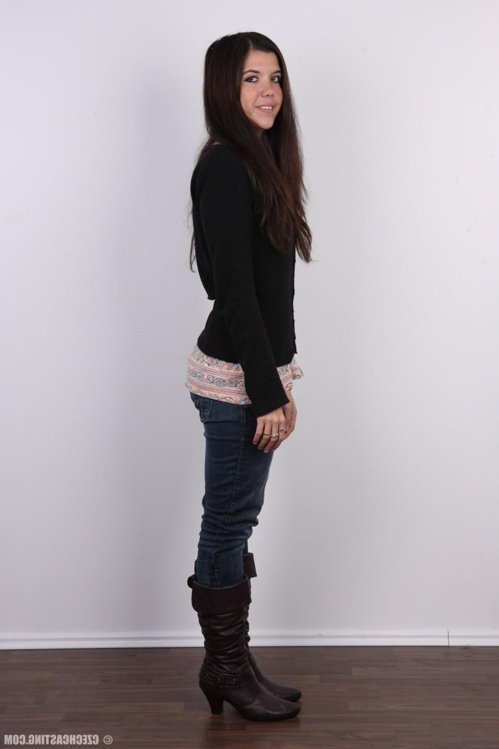 17P Sweet brunette teen with nice butt