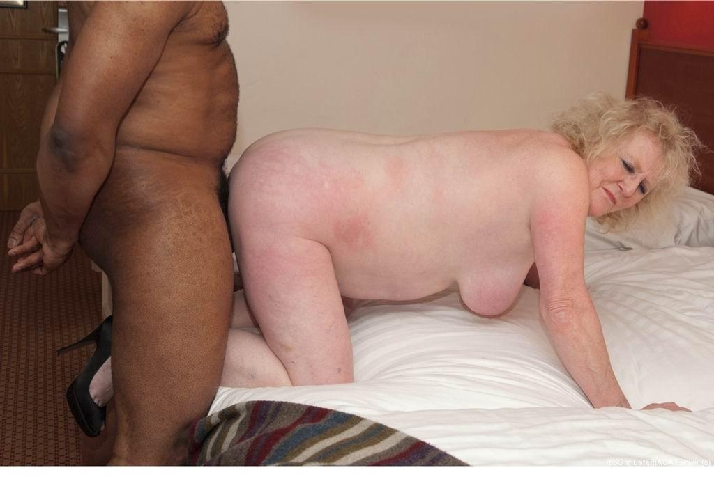 16P BBW granny with huge tits enjoying big black dick