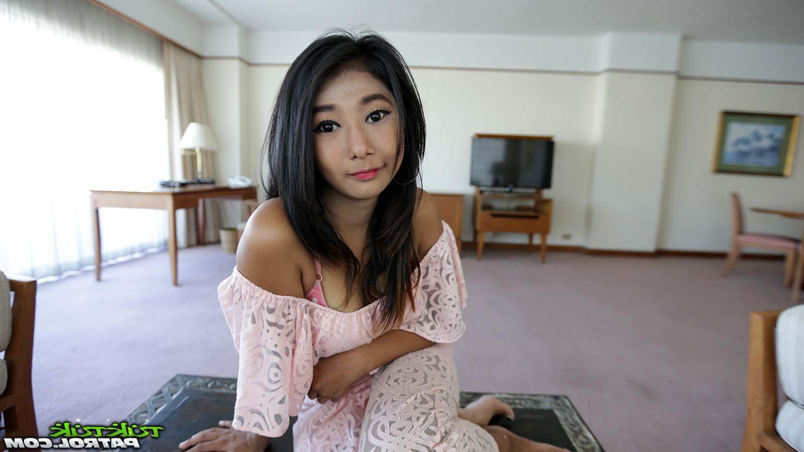 12P Thai shorty sucking and riding white cock