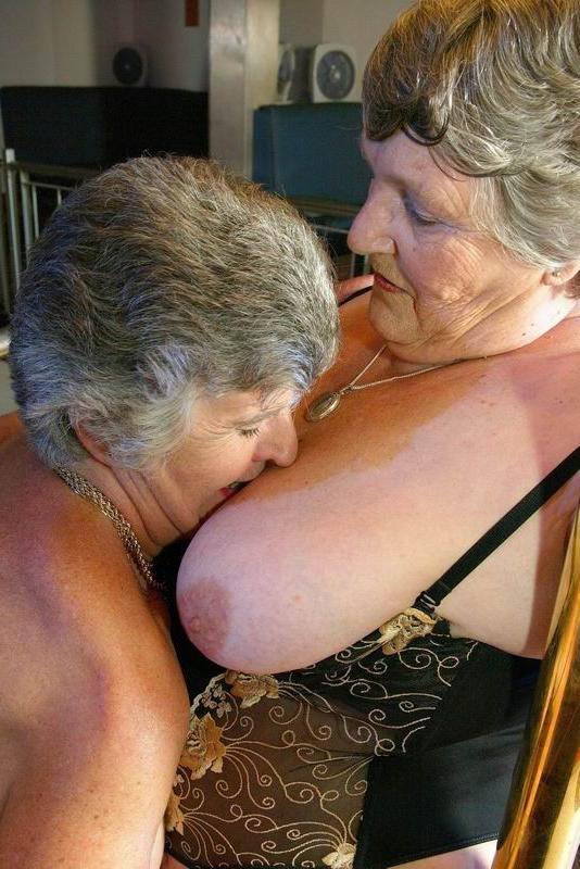 15P Two old busty British lesbians having fun