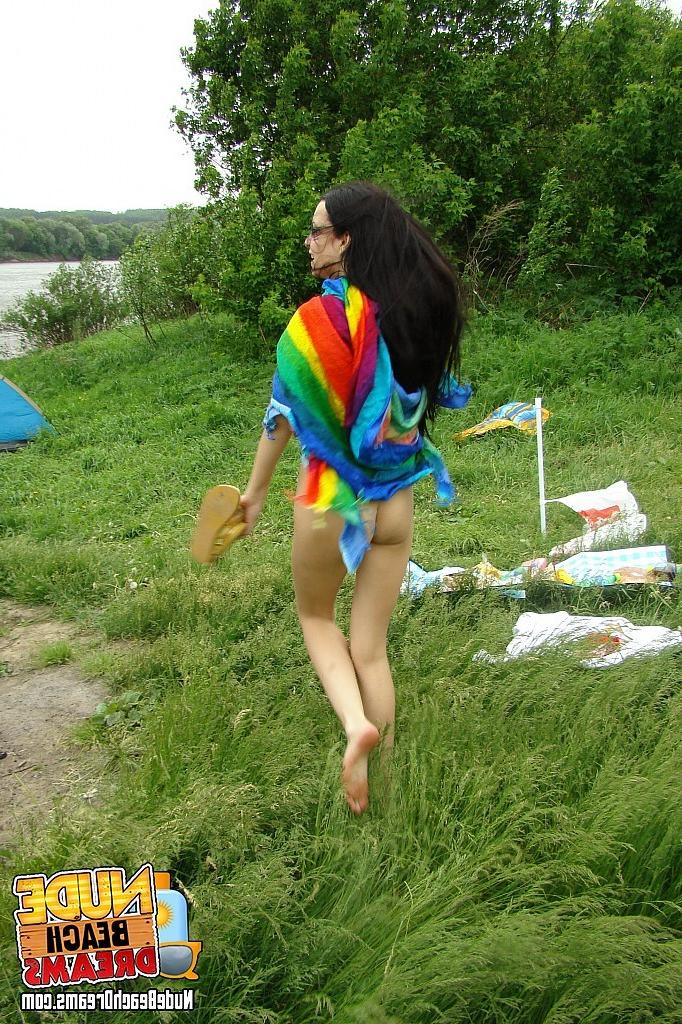 15P Hot hardcore threesome action on the beach was stopped by rain
