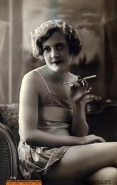 10P Vintage ladies exposing natural tits and hairy pussies