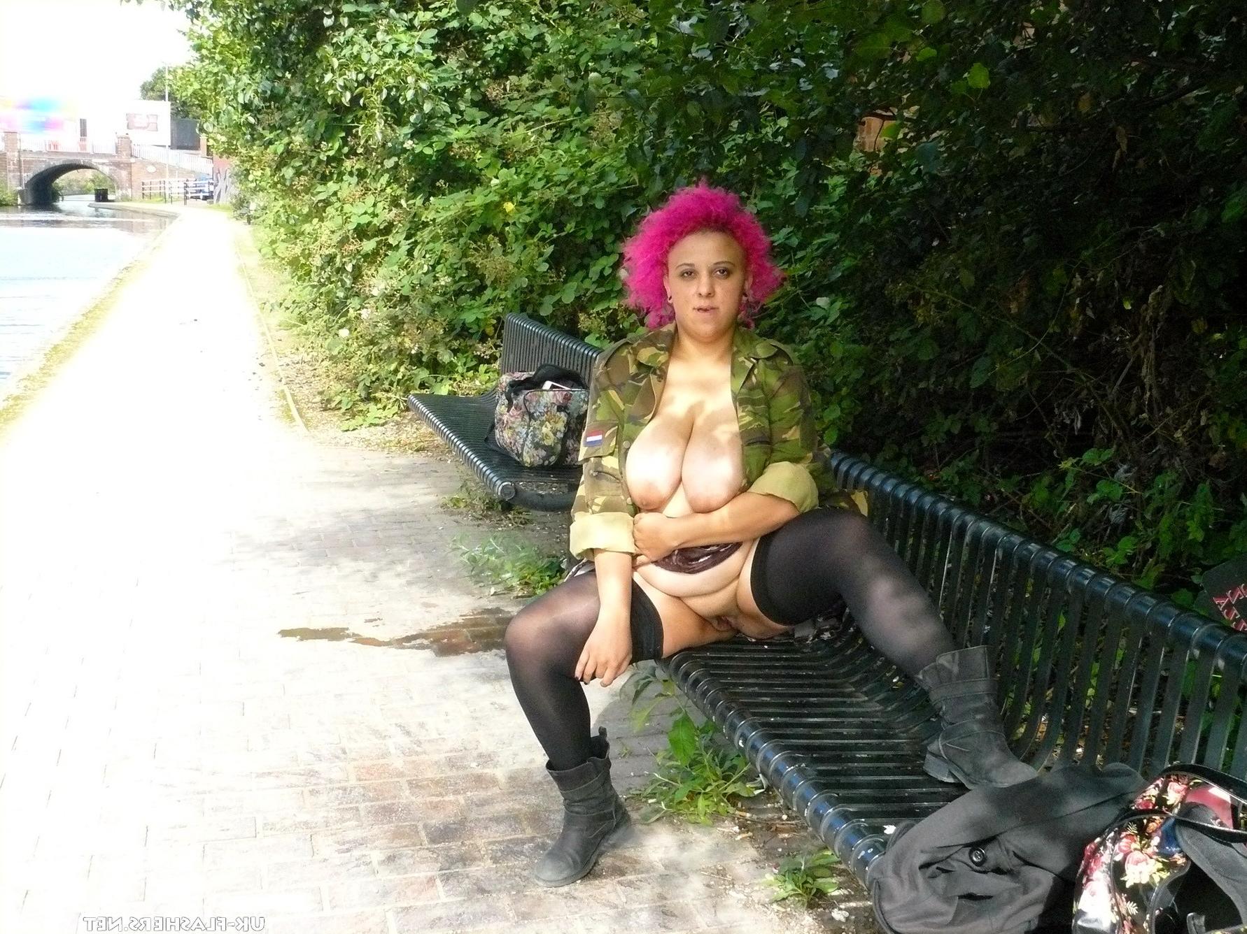 10P Amateur bbw geeky redhead flashing huge natural tits