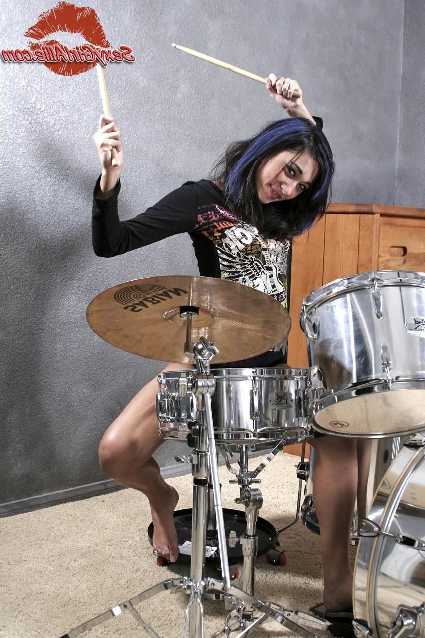 15P Skinny asian teen punk rocker