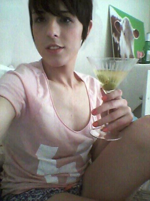 10P TS Caiden Hall in short hair femboy shots and long hair after more months on hor