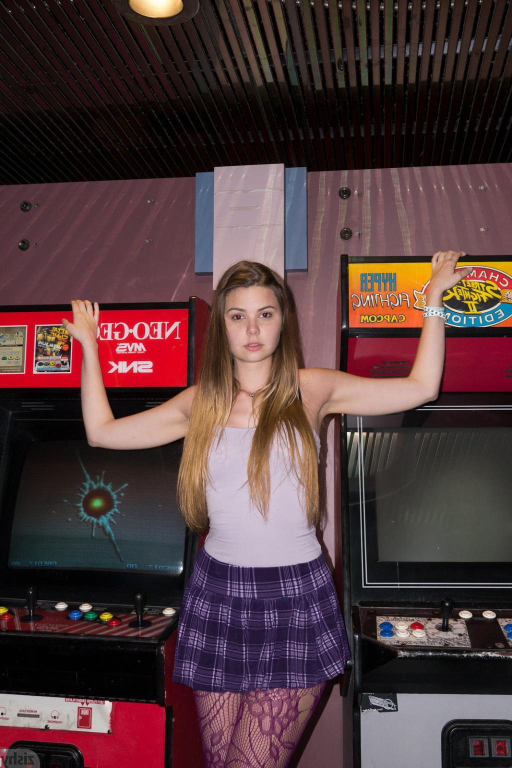 10P Teasing teen in public