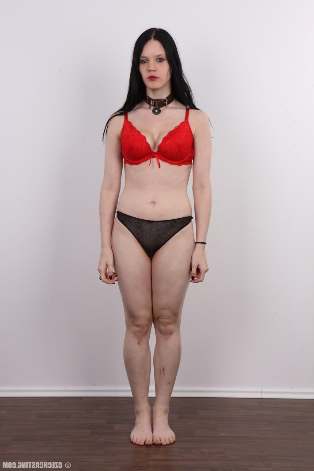 15P Gothic girl poses naked